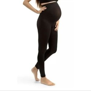 Blanqi Everyday Maternity Black Leggings Belly Support - Small